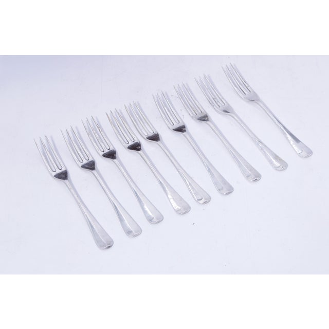 1970s Stieff Colonial Williamsburg Sterling Silver Flatware Set - 39 pcs For Sale In Philadelphia - Image 6 of 11