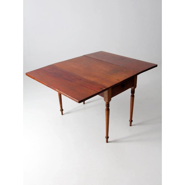 Antique Drop Leaf Console Table For Sale - Image 6 of 13