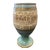 1960’s Vee Jackson California Pottery Hand Decorated Gilded Chalice Vase For Sale
