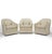 These barrel back lounge chairs by Harvey Probber are elegantly proportioned and perfectly scaled. The skirt conceals...