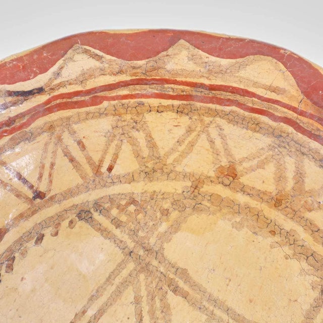 Ancient Kabyle Terracotta Plate, in Good conditions. This piece is attributed to the mentioned designer/maker. It has no...