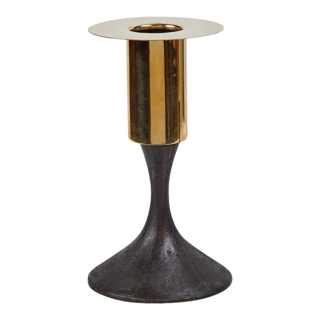 Carl Auböck #7234 Brass Candleholder a Pair For Sale