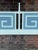 Mid-Century Modern Mid-Century Palm Beach Blue Faux Bamboo King Headboard - Newly Painted For Sale - Image 3 of 11