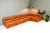 Sectional Sofa in Cognac Leather by Rossi Di Albizzate, Italy, 1970s, Set of 5 For Sale - Image 4 of 18
