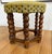 Vintage Mid-Century Oak Footstool With Geometric Needlepoint Tapestry For Sale In Raleigh - Image 6 of 9