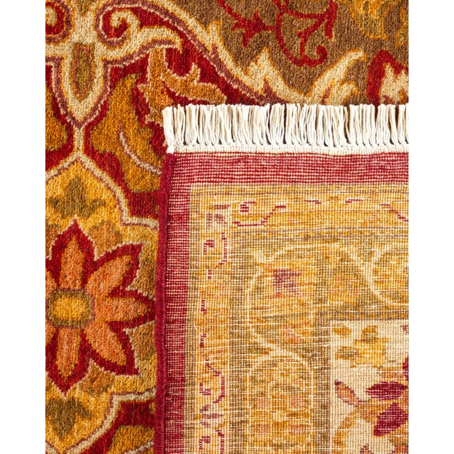 2000 - 2009 Mogul Hand-Knotted Area Rug - Red, 5' 3" x 6' 1" For Sale - Image 5 of 8
