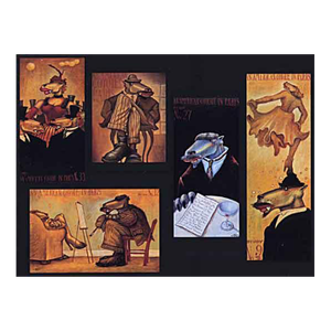Markus Pierson "American Coyote in Paris" 5 Hand Signed Limited Ed Photoliths