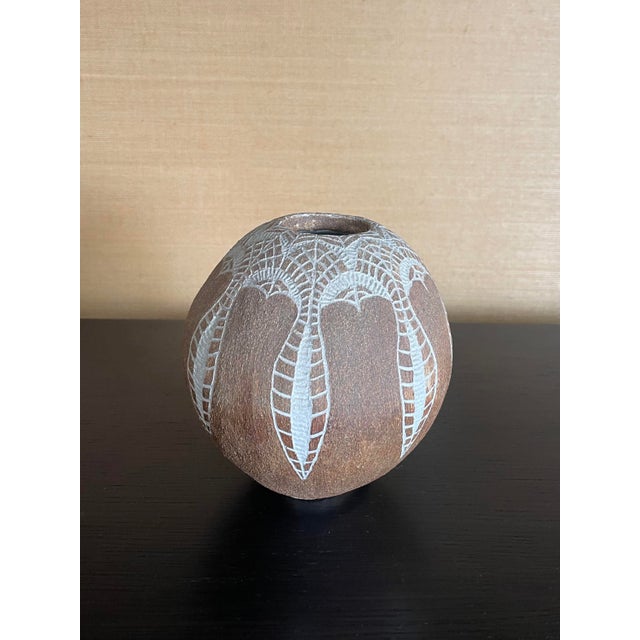Vintage 1970's Organic Handmade Vase For Sale - Image 4 of 7