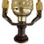 1980s Italian Botanical Painted Ceramic Urn Table Lamp With Lion Masks & Turquoise Finial Neoclassical For Sale In Los Angeles - Image 6 of 14