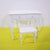 White Wooden Table with Stool and Flower Knobs For Sale - Image 9 of 9