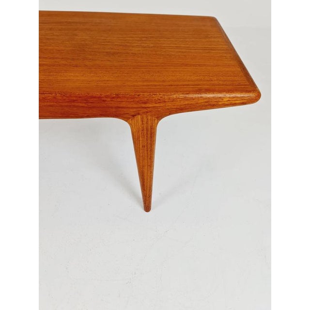 Wood Danish Teak Coffee Table by Johannes Andersen for Silkborg, 1960s For Sale - Image 7 of 18