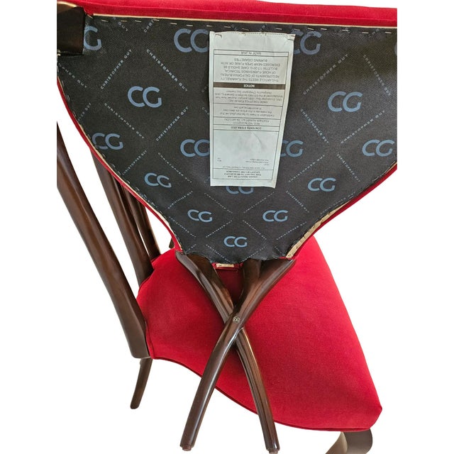 Christopher Guy Le Jardin Carved Floral Mahogany Dining Chairs, Set of 4 For Sale - Image 17 of 18