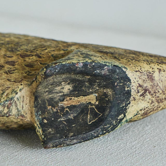 Decorative Fish Sculpture in Wood, 1950s For Sale - Image 6 of 7