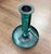 Green Vintage Oxidized Brass Candlestick With Candle Push Handle For Sale - Image 8 of 12