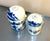 1940s Blue/White Hand-Painted Asian Ceramic Canisters Set of Two For Sale - Image 5 of 7