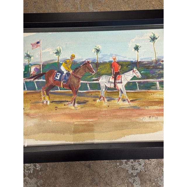 Wellington Polo, Original Watercolor For Sale In Miami - Image 6 of 6