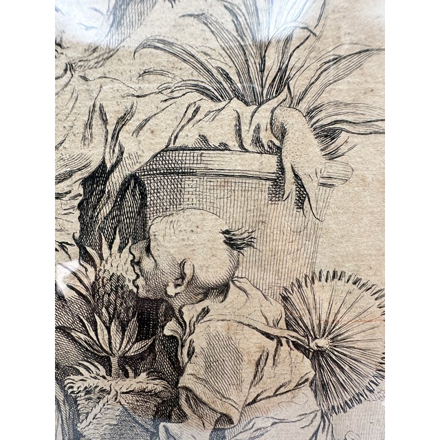 Antique 18th C Francois Boucher Chinese Engraving P Aveline Huquier Framed For Sale - Image 9 of 14