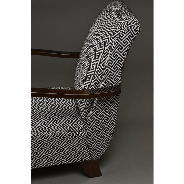 Wood Polish Art Deco Armchair, 1930s-1940s For Sale - Image 7 of 13