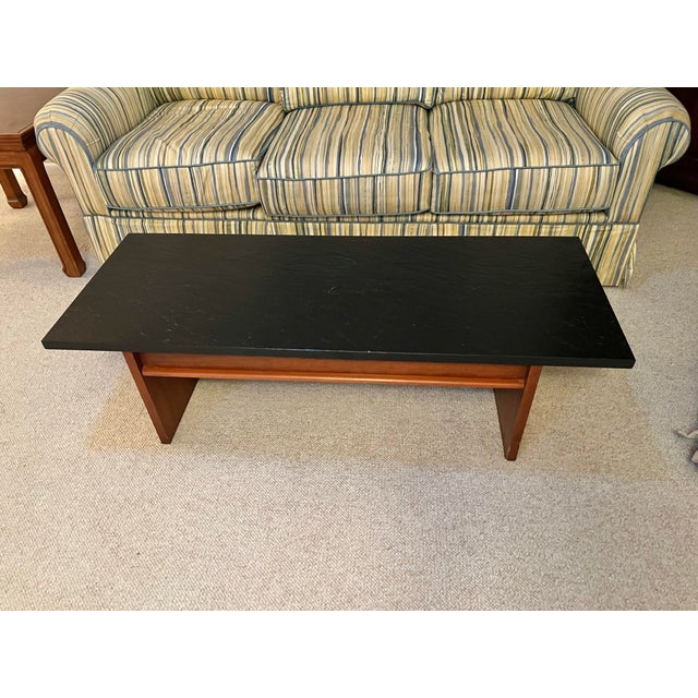 Mid-Century Modern 1960s Lane Coffee Table With Faux Black Slate For Sale - Image 3 of 6