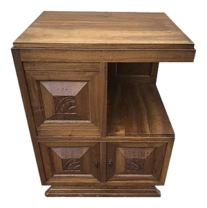 Art Deco Walnut Bar Cabinet, 1920s