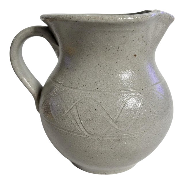 ML Owens Signed Seagrove Nc Studio Pottery Pitcher For Sale