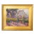 Silvio Silvestri, Listed Artist Farm Barn & Grapevines Landscape Oil Painting Including the Antiqued Gold Wood Frame For Sale