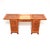Art Deco Figured Walnut Leather Top Desk, 1930 For Sale - Image 4 of 11