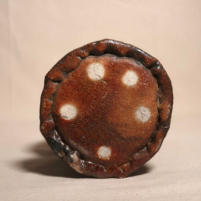 Large Fine Art Hand Built Studio Pottery Sculptural Brutalist Wabi Sabi Earth Tone Vessel For Sale - Image 17 of 17