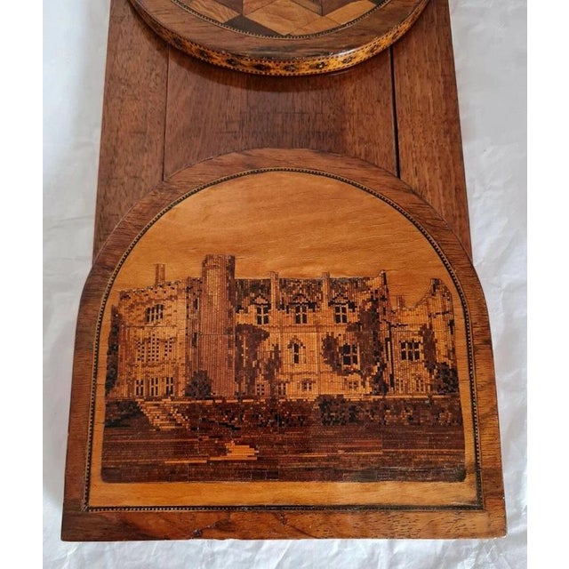 A fine antique English Tunbridge Ware book slide dating to circa the 1840s, beautifully constructed in wood and...