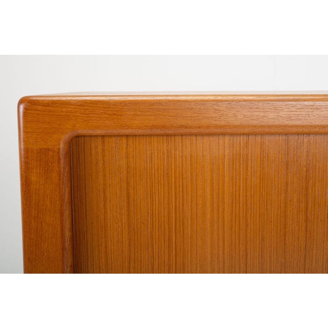 Danish Teak Sideboard with Tambour Doors and Drawers, 1960s For Sale - Image 11 of 14