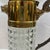 Metal Vintage Art Deco Brick Pattern Crystal and Brass Claret Wine Pitcher/ Ewer Circa 1930s For Sale - Image 7 of 12