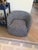 Beautiful swivel custom chair in a cool navy cheetah print in excellent condition. Measurements are 32wx31dx27h. Inside...