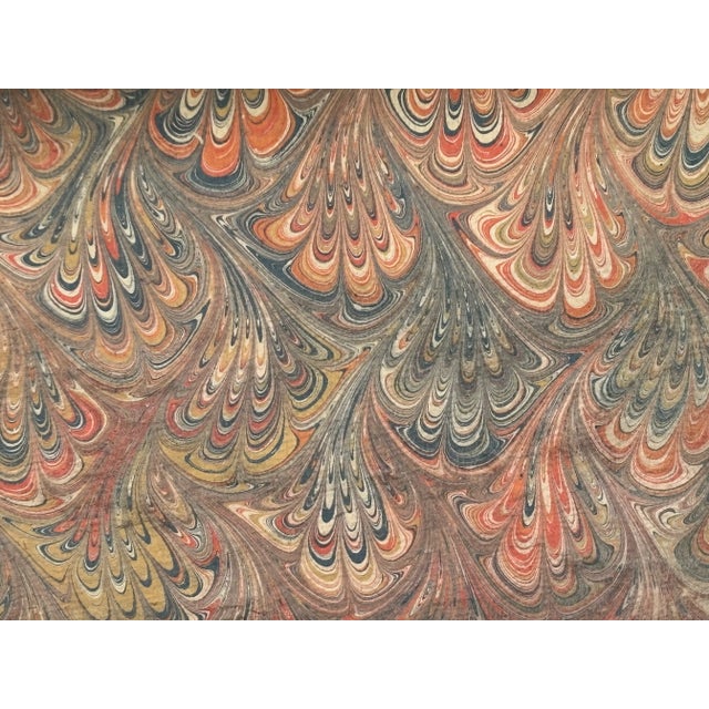 19th C. English Walnut Box With Brass Inlay and Fine Paper Lining For Sale - Image 9 of 10