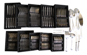 Vintage Pompadour Flatware Set from Christofle, 1990s, Set of 130