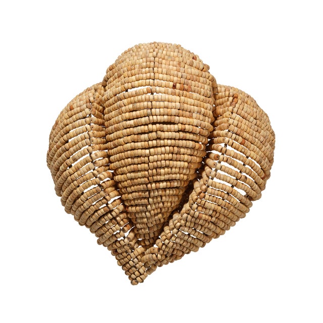 Jamie Young Anguilla Wall Sconce in Natural Wood Beads For Sale - Image 10 of 10