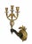 French Empire Ormolu and Bronze Three-Light Wall Sconce with Caduceus Arm, 1880 For Sale - Image 16 of 16