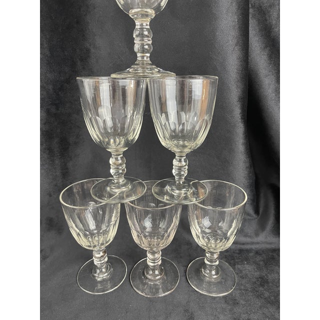 Baccarat Baccarat Médicis Glasses, Late 19th Century, Set of 6 For Sale - Image 4 of 17