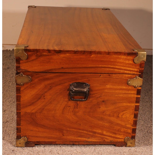 Camphor Wood Campaign Chest For Sale - Image 10 of 15