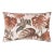 Scalamandre 22" x 14" Rainforest Warp Print Pillow in Terra Cotta For Sale