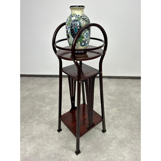 Thonet Secession No.9532 Plant Stand attributed to Marcel Kammerer for Thonet, 1890s For Sale - Image 4 of 13
