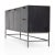 Inspired by sleek mid-century design, a stylish sideboard of black-washed poplar offers ample storage space by way of...