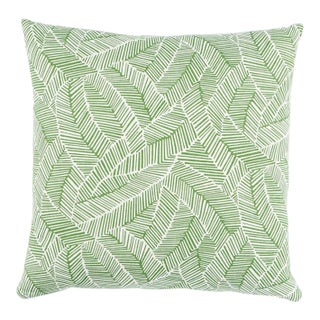 Schumacher Abstract Leaf 22" Pillow in Leaf For Sale
