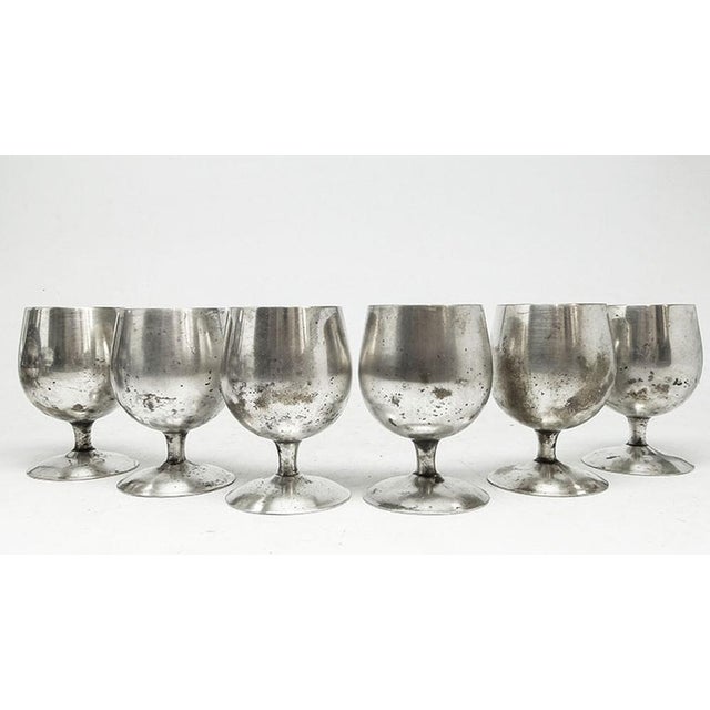 Art Deco Cognac Glasses by Resovia, Poland, 1970s, Set of 6 For Sale - Image 9 of 14