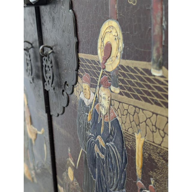 Handcrafted Chinese Bar Cabinet with Lighting For Sale - Image 12 of 18