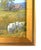 Impressionist cows in a field of flowers with barn oil painting on stretched artist's canvas. It is signed by the artist...