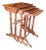 Émile Gallé Marquetry Landscape Nesting Tables Set For Sale