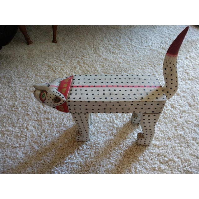 Indonesian Hand Carved Wooden Cat Table Chairish