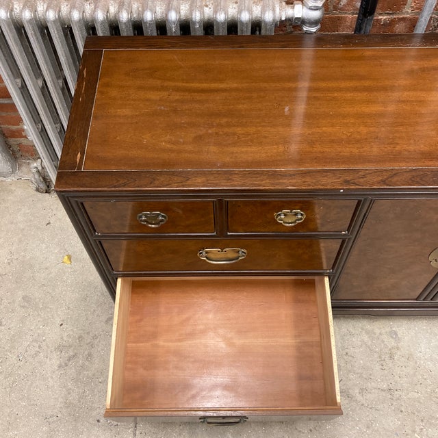 Wood 1970s Drexel Low Dresser For Sale - Image 7 of 12
