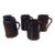1970s Mugs by Alabama Potter Norman Smith - Set of 5 For Sale