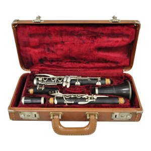 Vintage Caravelle Clarinet Musical Instrument With Original Case